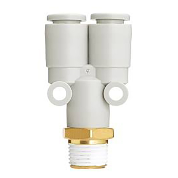 KQ2U / KQ2UD -sarjan Y-tyypin moniporttiset push-in-liittimet