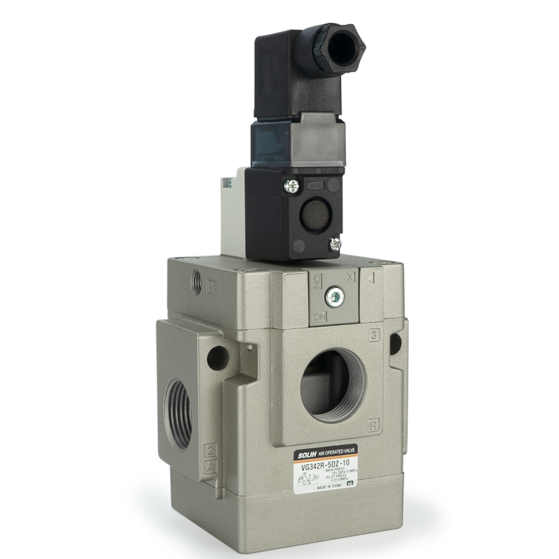 VG342 3-porttinen solenoidiventtiili - Pilottikäyttöinen iskun tyyppi